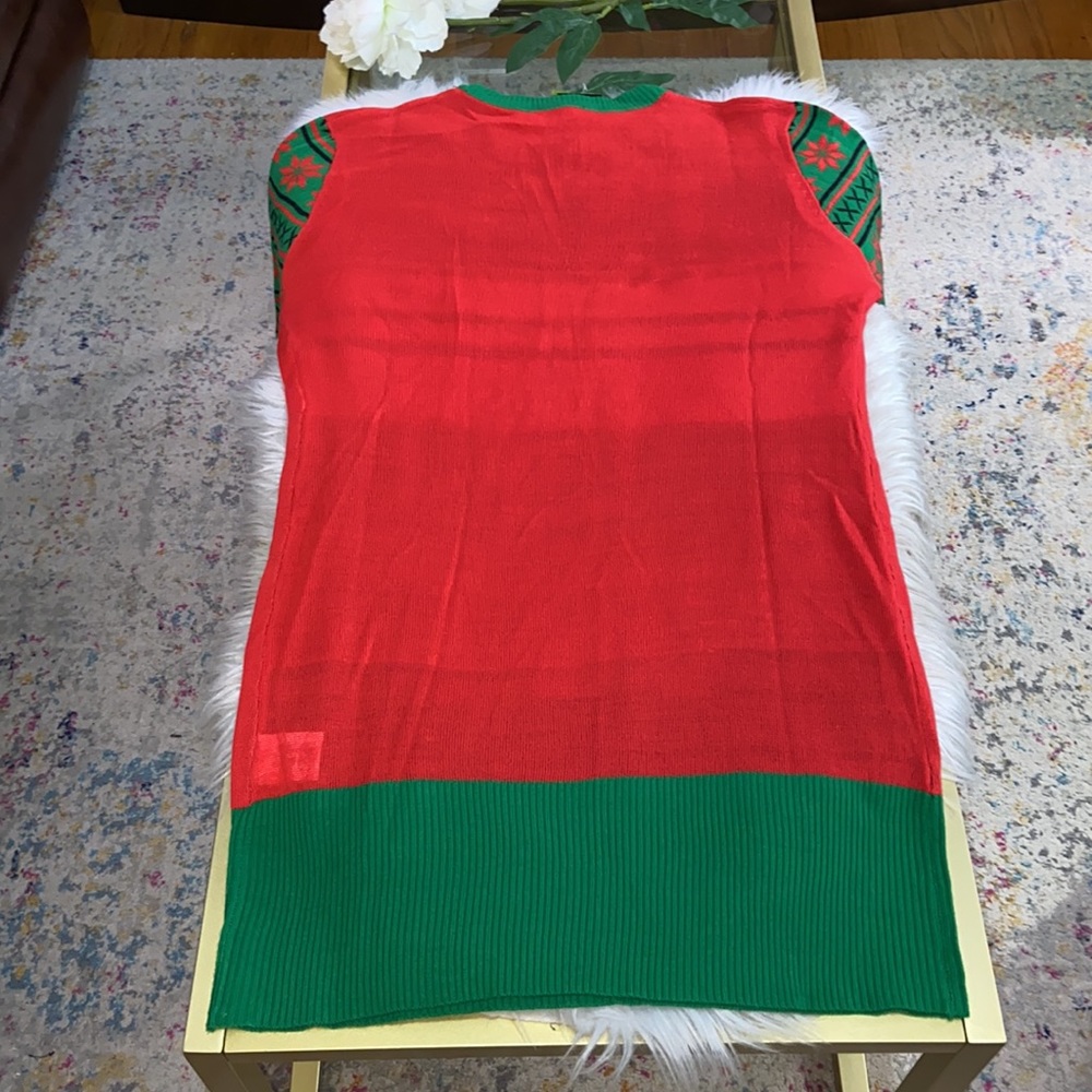 #followme Ugly Christmas Holiday Sweater Dress Size XL - Picture 7 of 15